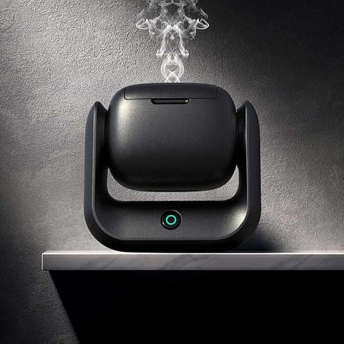 Upgraded Rotational Incense Burner with 90° Rotation, 1500 mAh Battery Capacity, Type-C Charging Port, Modern Bakhoor Burner with LED Indicator, Ideal for Home, Office, and Car